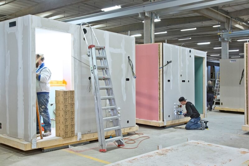 Module manufacturing offsite construction