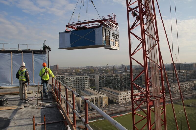 Module installation Offsite construction