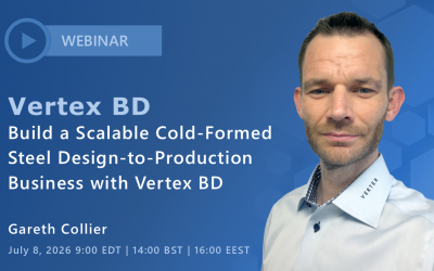 Webinar: Build a Scalable Cold-Formed Steel Design-to-Production Business with Vertex BD