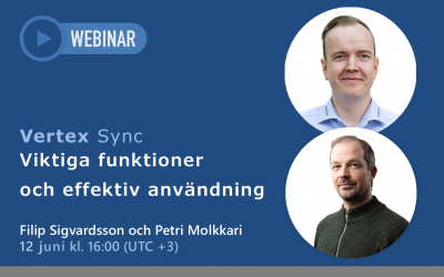 Webinar: Vertex Sync | Viktiga funktioner och effektiv användning | 12 juni, 16:00 (UTC +3)